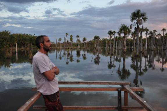 Magnífico entardecer na Lagoa das Araras, em Bom Jardim, no Mato Grosso